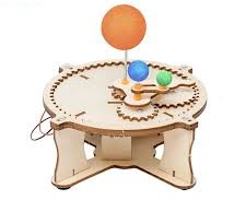 DIY Heliometer STEM Science Experimental Tool Kit Learning Educational Wooden Puzzle Games for Kids Gift