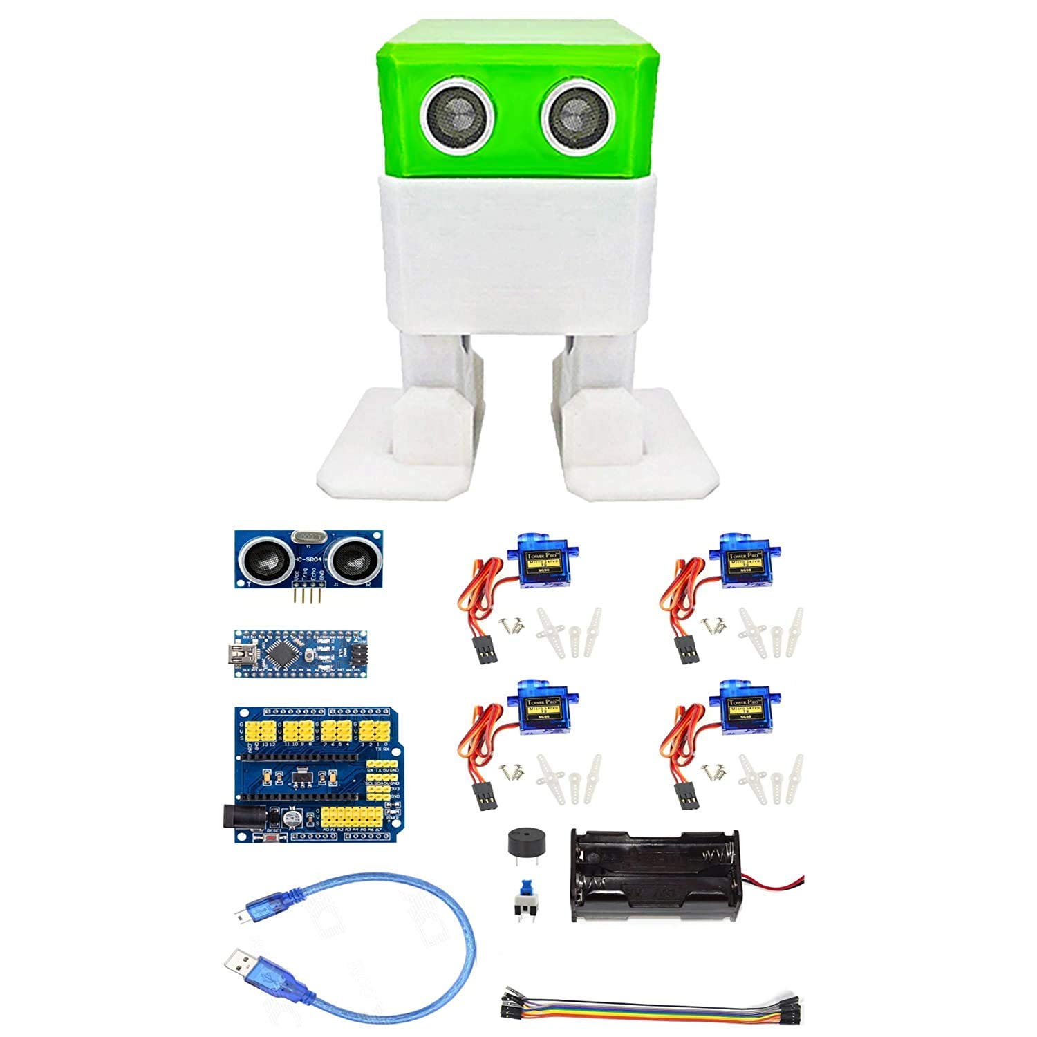 OTTO BOT Complete Kit with Microcontroller, Servo Motors, Sensors