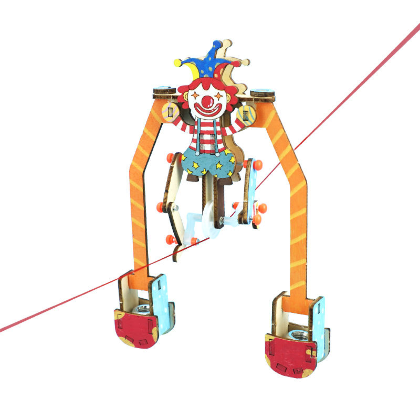 Clown Tightrope STEM Kit – Balance and Centre of Gravity Learning Toy for Kids 8–11 | Grade 3–5 DIY Science Kit